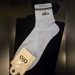 2 For $15 ALO Yoga Sky Blue Athletic Socks